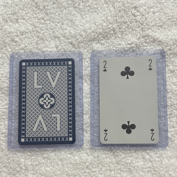 Louis Vuitton Other - Louis Vuitton blue playing card 2 of clubs with COA
